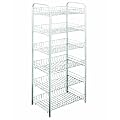 Metaltex 343006039 Allzweckregal 6-Etagen 41 x 26 x 104 cm Monaco