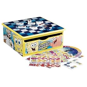 Cardinal Industries Spongebob Dominoes Checkers in Lenticular Box by Cardinal Industries