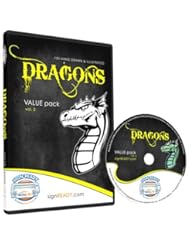 Software: Dragons Clipart-Vinyl Cutter Plotter Clip Art Design Images-Screen Printing Vector Art Graphics CD-ROM (Volume 2) - Sign Ready Vector Art
