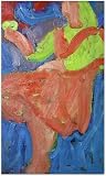 Woman & Gold Egg, Original Oil Painting on Board By Carmel Art Association Artist Victor Di Gesu (1914-1988) - Framed Artwork