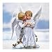 The Bradford Editions Sandra Kuck's Angel Kisses Collectible Child Angel Figurine Image