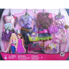 Barbie Spring Fashions Clothes - 4+ Outfits and Accessories (2009) by Barbie