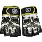 Silver Star SKULL Pro MMA Fighting Training Boxing Gloves (Medium/Regular)