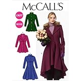 McCall Pattern Company M6800 Misses'/Miss Petite Lined Coats, Belt, Detachable Collar and Hood Sewing Template, Size E5 (14-16-18-20-22)