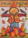 Patch Patrol Scarecrow & Pumpkins Large Fall Flag 28 X 40 for Halloween Thanksgiving Porch House Yard Garden Autumn