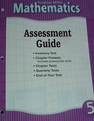 Houghton Mifflin Mathematics: Level 5: Assessment Guide