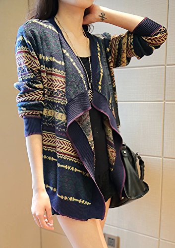 カーディガン セーター コート レトロ ルーズ ゆったり ジャケット チュニック セクシー フレア ２次会 エレガンス 花柄 美脚 デート パーティ 秋物 冬物 可愛いスカーフ付き R170