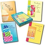 Designer Greetings Birthday Greeting Card Assortment, Box of 12 Cards and 13 Colored Envelopes (658-00100-000)
