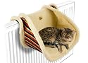 Cleo Deluxe Radiator Cat Bed - Stripe (310mm x 510mm x 420mm)