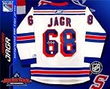 Jaromir Jagr Autographed/Hand Signed New York Rangers White Reebok Premier Jersey