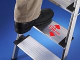 Produkt-Bild: Hailo 8815-001 Alu-Sicherheits-Haushaltsleiter - 5 XXL-Stufen mit Multifunktionsschale