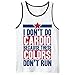 mintytees I Don't Do Cardio Because These Colors Don't Run Workout Mens Tank Top