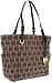 Michael Kors Grayson Signature / Monogram Tote - Side Pockets - Black (MK BAGS, PURSES, HANDBAGS, TOTES)