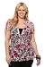 Torrid Plus Size Leopard And Rose Lace Smocked Tie Front Top