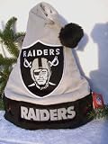 Oakland Raiders plush holly NFL Solid color Team logo Santa Hat