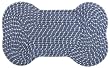 BLUE - Bone-Shaped Braided Rugs