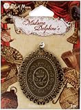 Blue Moon Madame Delphine's Metal Pendant-Filigree Cameo-Oxidized Brass 1/Pkg