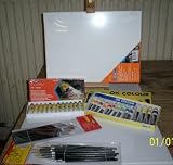 Eigenschaften Work Plus Artist / Acryl-Oel-Wasser Farben,Pinsel, Leinwand,Staffelei
