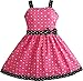 Sunny Fashion Girls Dress Heart Print Pink