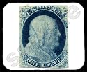 Ben Franklin Stamp Mouse Pad