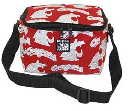 Washington State University Lunch Box Cooler Insulated WSU Cougars Bag- NO Lead Lead-Free Lunchbox