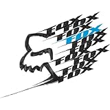 Fox Racing Struck Single Stickers Dirt Bike Motorcycle Graphic Kit Accessories - Black