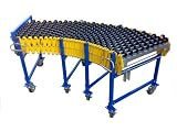NEW  Gravity Wheel Conveyor Flexible Table Expandable Case Box Seal Sealer Boxes Roller