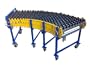 NEW - Gravity Wheel Conveyor Flexible Table Expandable Case Box Seal Sealer Boxes Roller