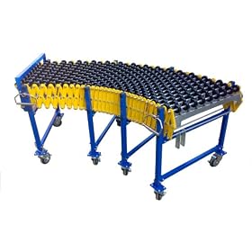 NEW - Gravity Wheel Conveyor Flexible Table Expandable Case Box Seal Sealer Boxes Roller