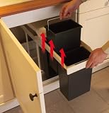Zoom Produkt-Bild: Hailo 3659-101 HVS Multi-Box 3x10 M&uuml;lltrennungs-System S, cremeweiss