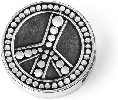 Lori Bonn Hippie Chick Slide Charm - Authentic Silver Slide Bon Charm