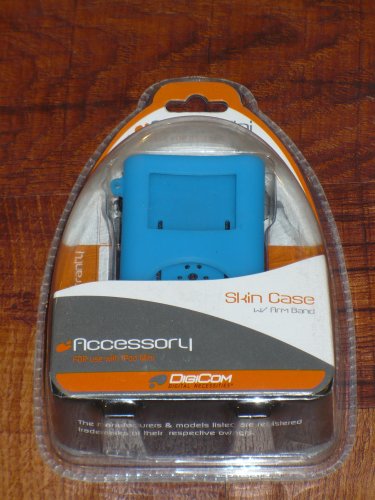 DigiCom Blue Skin Case for iPod Mini, with Arm Band