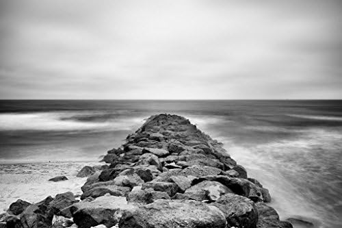 Imperial Beach Jetty - California Black and White Fine Art Landscape Print