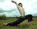 Unisex Yoga Trousers Fisherman Wrap Style BLACK with Green/Burgundy Trims