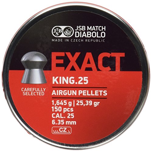 JSB Diabolo  Exact King .25 Caliber Air Gun Pellets 150 ct.