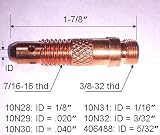 2 TIG Welding Torch Collet Body 10N28 1/8