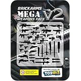 BrickArms ToyWiz.com Exclusive 2 to 4 Inch Scale Figure Style Mega Weapons Pack Version 2 38 Black Weapons