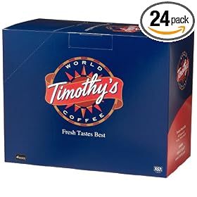 Timothy's World Coffee, Winter Carnival, 24-Count K-Cups for Keurig Brewers