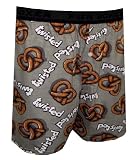 Twisted Pretzel Gray Boxer Shorts for men
