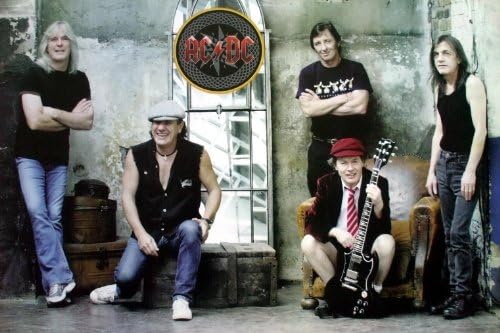 J-1957 Ac/dc Acdc Australian Rock Band Music Wall Decoration Poster Size 35"x24"