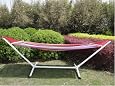 Single Hammock with Stand Combo - Extra Wide Brazilian Hammock (79" X 55" Hammock Bed). Clearance Sale Going On Now, Free Same Day Shipping