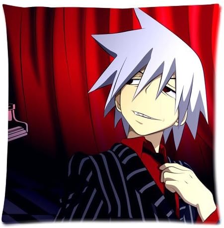 Japanese Anime Soul Eater Death The KID 11 Pattern Pillowcase High quality cotton Nice Two Side Printing 18x18 inches soft Pillow Case