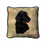 Flatcoated Retriever Pillow Cover - 17 x 17 Pillow