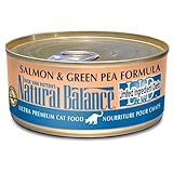Natural Balance Green Pea and Salmon Formula Cat Food (Pack of 24 6-Ounce Cans)