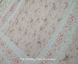 Shabby Chic Full Queen Quilt Pink Wildflower & Roses