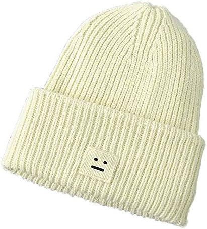 Love Smile Standard Smile Knitted hat Candy Color Winter Wool Cap Sleeve Head