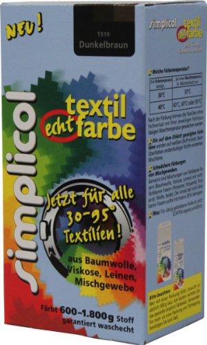 SIMPLICOL flüssig Textil-Echtfarbe Dunkel-Braun