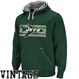Reebok New York Jets Vintage Applique Hooded Sweatshirt (X-Large )