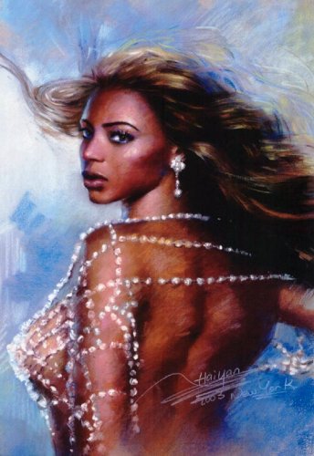 Beyonce Knowles (In Beads) Music Poster Print - 11