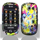 Premium - Samsung A927/Flight II Rubber Rainbow Flower Cover - Faceplate -  ....